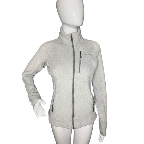 PATAGONIA Women's S Polartec Thermal Pro Fleece Jacket Gray Zip Pockets